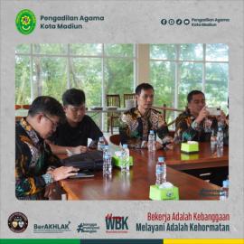 Perkuat Sinergi Pelayanan Peradilan,  PA Kota Madiun Hadiri Rakor Pengadilan Agama Korwil Madiun di PA Pacitan |15-01-2026|