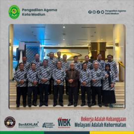 Ketua PA Kota Madiun Mengikuti Pembinaan Teknis dan Administrasi Yudisial:  Ketua Mahkamah Agung  Tekankan Zero Tolerance terhadap Praktik  Pelayanan Transaksional |11-02-2026|