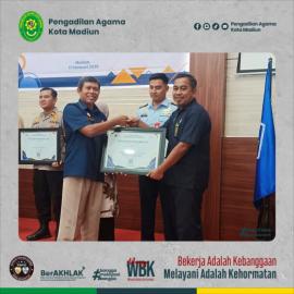 PA Kota Madiun Raih Penghargaan Kategori Indikator Kinerja Pelaksanaan Anggaran (IKPA) Semester II Tahun 2025 dengan Nilai 100 Wilayah KPPN Madiun |11-02-2026|