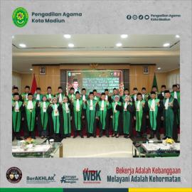 PA Kota Madiun Hadiri Pembinaan Serta Pelantikan dan Pengambilan Sumpah Jabatan  Wakil Ketua dan Pelantikan Hakim Tinggi PTA Surabaya |12-02-2026|