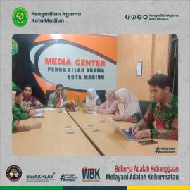 Pimpin Rapat Monev Zona Integritas, Wakil Ketua PA Kota Madiun Tekankan Akurasi Data LKE PMPZI dan Komitmen Pelayanan Prima |06-03-2026|