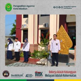 Apel Senin Pagi PA Kota Madiun, Wakil Ketua: “Jadikan Idul Fitri Titik Balik Peningkatan Integritas dan Pelayanan" |30-03-2026|