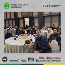 PA Kota Madiun Menghadiri Pembinaan dan Monev Pembangunan Zona Integritas serta Halal Bi Halal 1447 H di Lingkungan PTA Surabaya |31-03-2026|