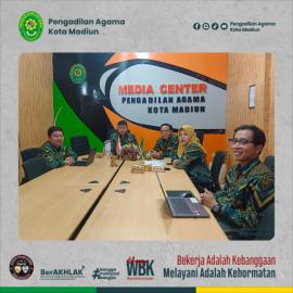 Tingkatkan Kompetensi, PA Kota Madiun Ikuti Bimtek Sosialisasi Perma Nomor 4 Tahun 2025 |09-04-2026|