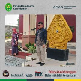 Apel Jum'at Sore PA Kota Madiun, Ketua: Jaga Kondusifitas Lingkungan Kerja, Pastikan Sistem Berjalan Optimal Demi Pelayanan Berkualitas |24-04-2026|