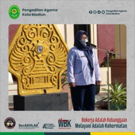 Internalisasi Nilai Utama Mahkamah Agung pada Apel Pagi PA Kota Madiun: Menjiwai Tupoksi Untuk Pelayanan Berintegritas |25-05-2026|