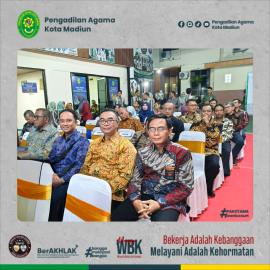 PA Kota Madiun Hadiri Silaturahmi dan Ramah Tamah Bersama YM Ketua Kamar Agama, Hakim Agung Kamar Agama, dan Dirjen Badilag Mahkamah Agung RI |15-06-2026|