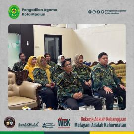 PA Kota Madiun Mengikuti Sosialisasi Penyelesaian Administrasi Kenaikan Pangkat Tenaga Teknis Hakim dan Kepaniteraan Peradilan Agama Tahun 2026 |25-06-2026|