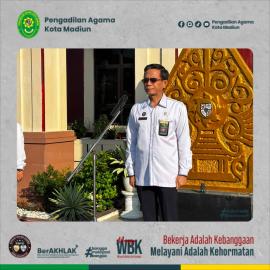 Optimalisasi Pembangunan Zona Integritas Menuju WBBM, Ketua PA Kota Madiun Himbau Implementasi Instruksi Ketua PTA Surabaya |29-06-2026|