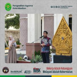 Apel Jum’at Sore, Wakil Ketua PA Kota Madiun Tekankan Pentingnya Peran Aktif Seluruh Aparatur PA Kota Madiun Dalam Penyusunan Renstra dan IKU Tahun 2025 – 2029 |03-10-2025|