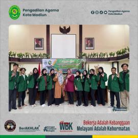 PA Kota Madiun Lepas Mahasiswa Magang III Fakultas  Syariah UIN Syekh Wasil Kediri |07-11-2025|