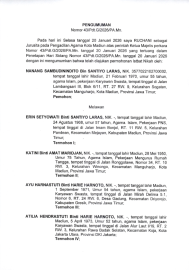 Pengumuman Istbat Nikah Perkara 43/Pdt.G/2026/PA.Mn