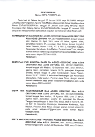 Pengumuman Itsbat Nikah Perkara 23/Pdt.P/2026/PA.Mn